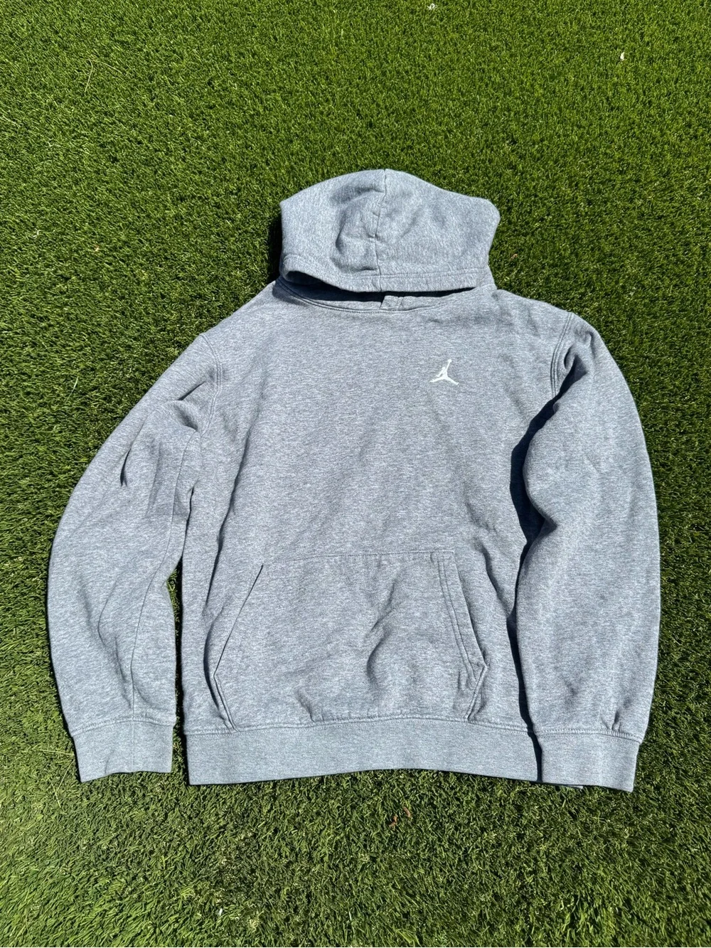 Jordan Men's Gray Heather Pullover Hoodie